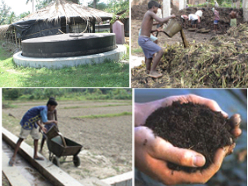 A model for integrated biogas production with vermicomposting