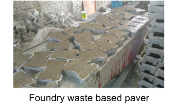 Product development for low input soil/sand: Utilization of foundry waste slag and sand in building materials(2016-17)Phase II