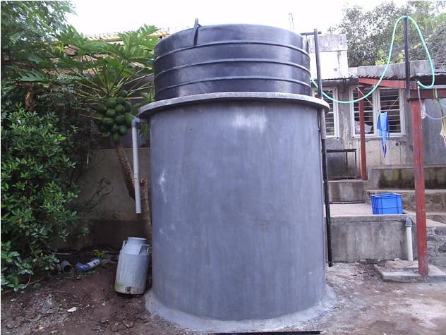Compact biogas system